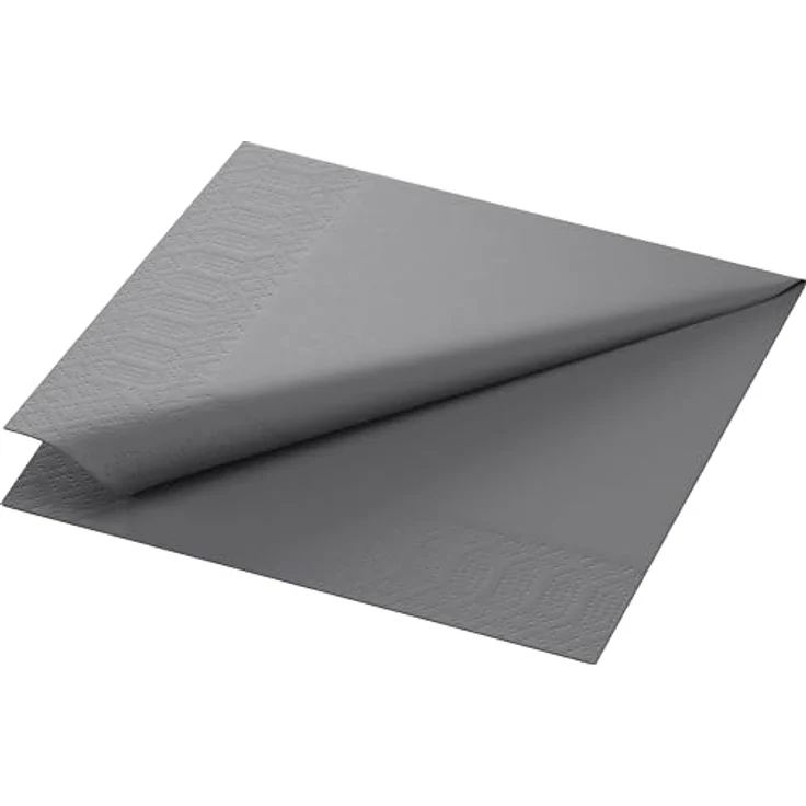 Duni 250 Zelltuch Servietten Granit Gray 33cm x 33cm – Bild 2