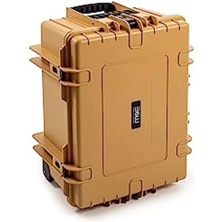 B&W International B&W Transportkoffer Outdoor Typ 6800 Desert-Tan mit Würfelschaum, Trolley Koffer, wasserdicht nach IP67 Zertifizierung, staubdicht, bruchsicher und unverwüstlich – Bild 3