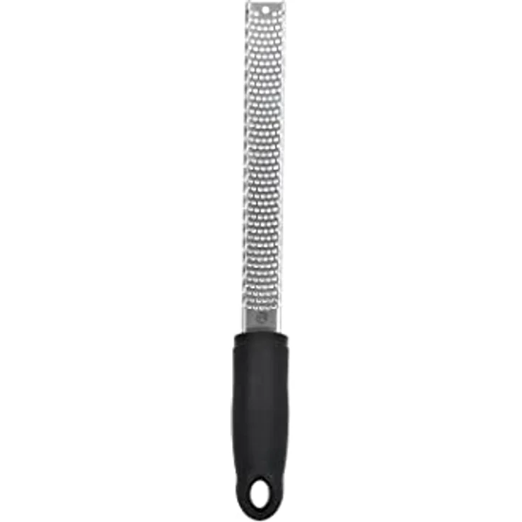 MasterChef Zestenreißer / Küchenreibe, Parmesanreibe, Zitronreibe, Zester, Ingwerreibe, Soft Griff Micro Planing Tool, Perfekt für Fein Geriebene Gewürze, Handreibe, 32.5 cm, Spülmaschinenfest – Bild 1