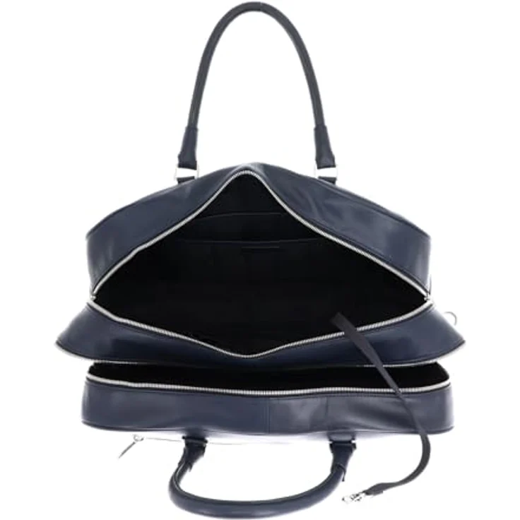 Leonhard Heyden Montreal Weekender Reisetasche, 100% Leder, 52 cm x 24 cm x 36 cm, blau – Bild 6