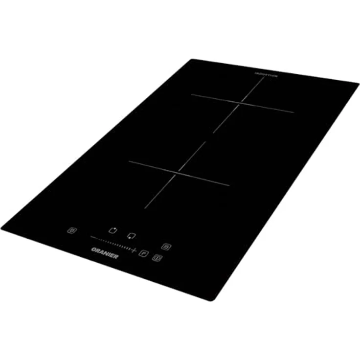 Oranier Kochfeld 30 cm Induktion autark - Domino Glaskeramik Induktionskochfeld mit 2 Kochzonen roter LED Anzeige & Slider Bedienung KFI330 – Bild 3