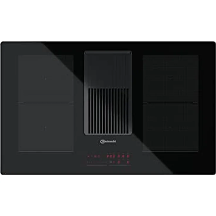 Bauknecht BVH80 Venting Flexi Induktions-Kochfeld mit integriertem Dunstabzug / 83 cm/Booster-Funktion/Kindersicherung/CombiDuo/Restwärmeanzeige/Flächenbündiges Design/Touch-Control
