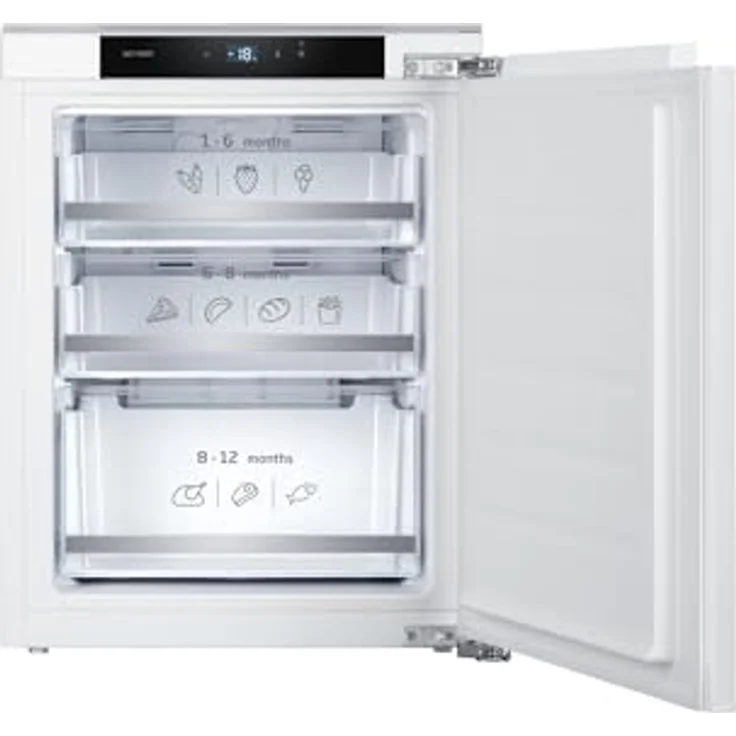 Amica EGSX 321 210 Einbau-Gefrierschrank, 77 cm - NoFrost, Supergefrierfunktion, 3 Gefrierschubladen, LED-Beleuchtung, 62 l, Energieeffizienzklasse D – Bild 2