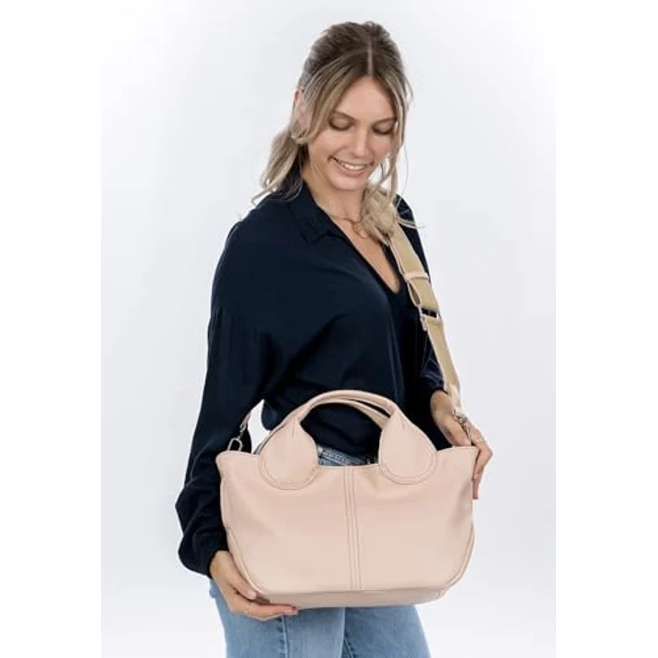 SURI FREY Shopper SFY Nessy, Feinsynthetik mit längenverstellbarem Umhängeriemen, edle Echtleder-Optik, uni-design – Bild 3