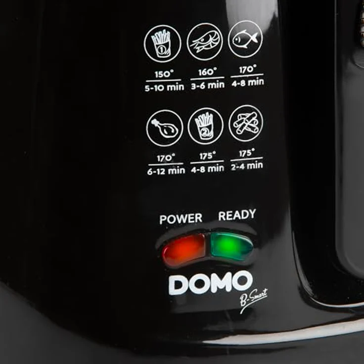 Domo Fritteuse B-Smart DO461FR, 2,5 L Fassungsvermögen, 1800 Watt, schwarz – Bild 7