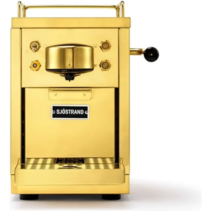 Sjöstrand Espresso-Kapselmaschine, Messing, Energiesparmodus, 1,2L, kompatibel mit Nespresso-Kapseln – Bild 2