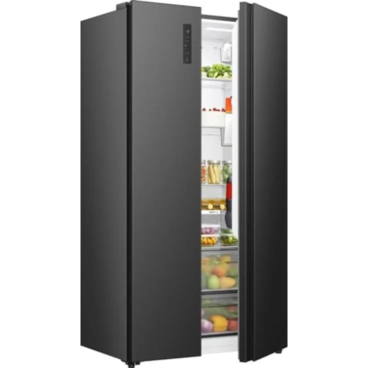 Hisense RS3P558NEFD, Side by Side Kühl-Gefrierkombination mit 347 l Kühl- und 197 l Gefriervolumen, schwarze Ausführung – Bild 5