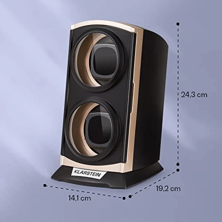 St. Gallen Premium Uhrenbeweger 2 Uhren 4 Geschwindigkeiten Metallic – Bild 7