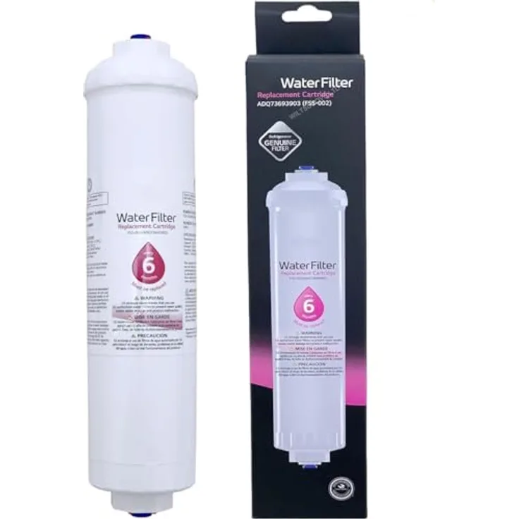 LG Original Kühlschrank-Wasserfilter ADQ73693903, fördert frisches Trinkwasser und Eisqualität, kompatibel mit mehreren LG Modellen