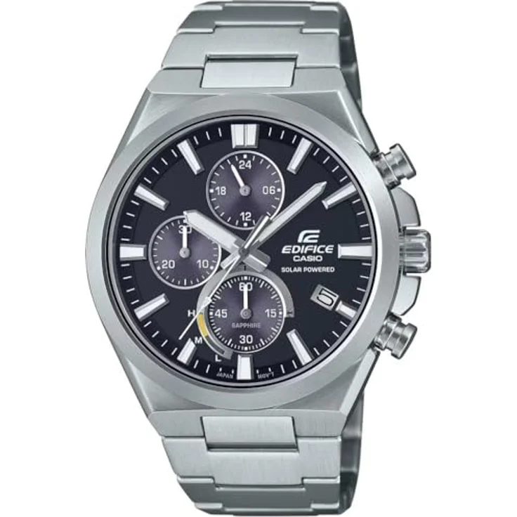 Casio Watch EFS-S630D-1AVUEF, Chronograph mit Kalenderfunktion und Silber Edelstahl Band – Bild 1