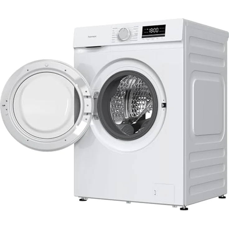 homeX WF610K1A-W Waschmaschine 6 kg, Frontlader, 1.000 U/Min, AquaStop, Inverter Motor, 14 Programme, 39 cm Tiefe, weiß – Bild 11