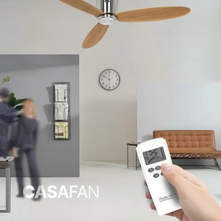 CASAFAN Eco Plano II, Energiespar Deckenventilator mit Fernbedienung und WiFi, 132 cm, basaltgrau, 6 Geschwindigkeiten, Smart Home kompatibel – Bild 6