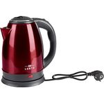 Lentz Edelstahl-Wasserkocher"Rubinrot", 1,8 Liter, 1800 Watt, verdecktes Heizelement - Preisvergleich
