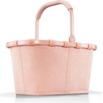 Reisenthel carrybag frame cord Shopper, wasserabweisende Einkaufstasche im Kord-Muster, Nude, 48 x 28 x 29 cm