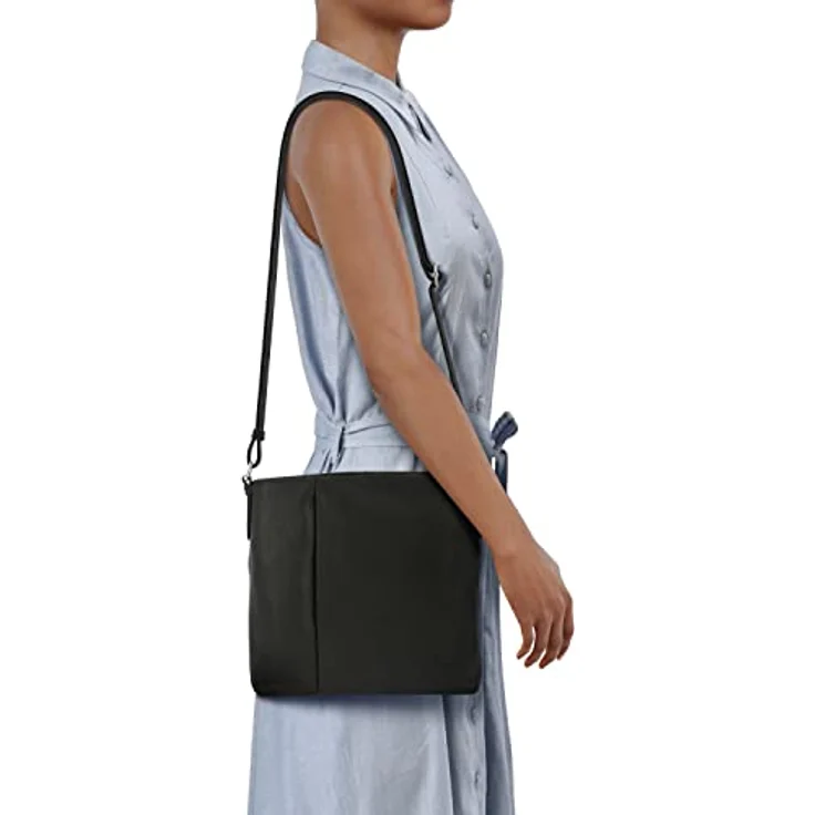 Picard Pure, Handtasche aus Premium Rindsleder mit verdeckter Zippertasche, Schwarz – Bild 7