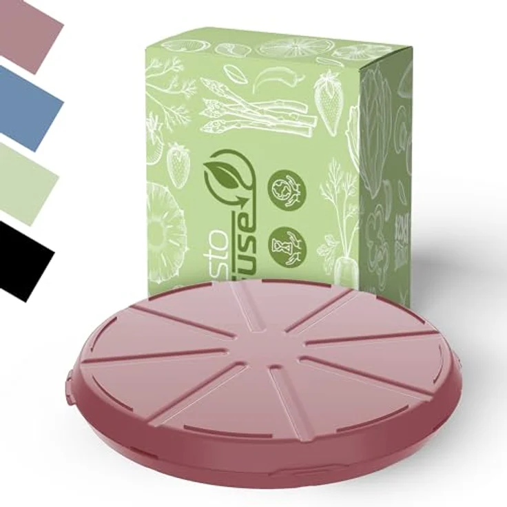 elasto Vorratsdose Pizzabox "ToGo", wiederverwendbar, 100% recycelbar, BPA-frei, spülmaschinengeeignet – Bild 1