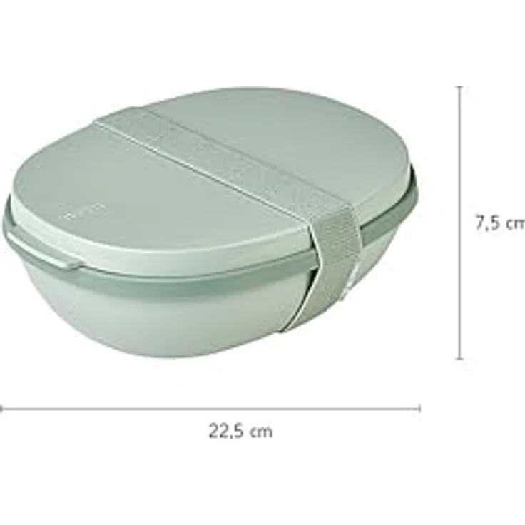 Mepal Nordic pink Lunchbox Ellipse Duo, Plastik, 22.5 x 17.5 x 7.5 cm – Bild 5