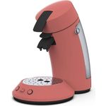 Philips Senseo Original Plus CSA210/35 Kaffeepadmaschine, Soft Red, Coffee Boost Technologie, nachhaltiges Design
