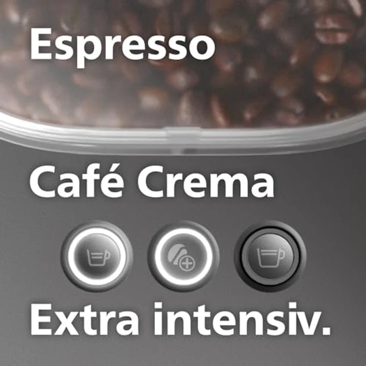 PHILIPS baristina BAR320/60 Espressomaschine mit Bean swap, Mahlwerk für ganze Bohnen, doppelter Bohnenbehälter, 16 bar Pumpendruck, Schwarzgrau – Bild 8