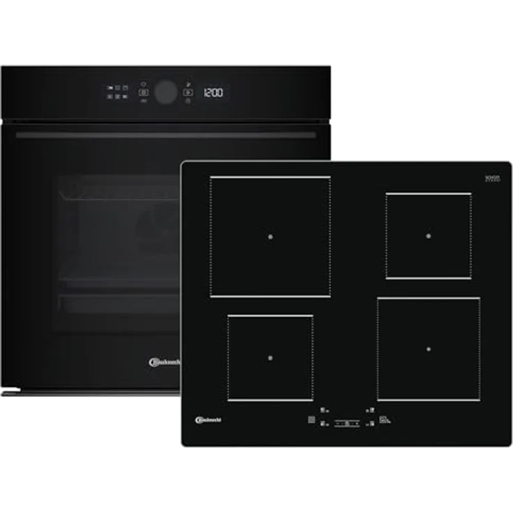 Bauknecht BAKO HYDRO Set Backofen BBI5S8HM1SK + Induktionskochfeld BQ 5160S AL, 15 Backofenfunktionen, Gentle Steam, 60 cm, MyMenu Automatik-Funktionen – Bild 1
