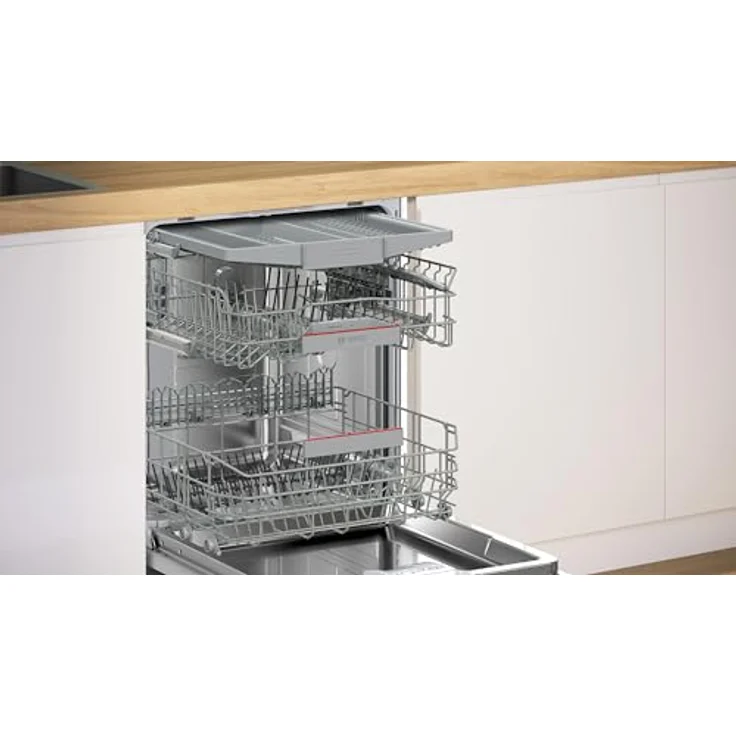 Bosch Serie 4 SMI4HCB07E, Halb integrierter Geschirrspüler, Standardgröße (60 cm), Schwarz, Tastenbedienung – Bild 6