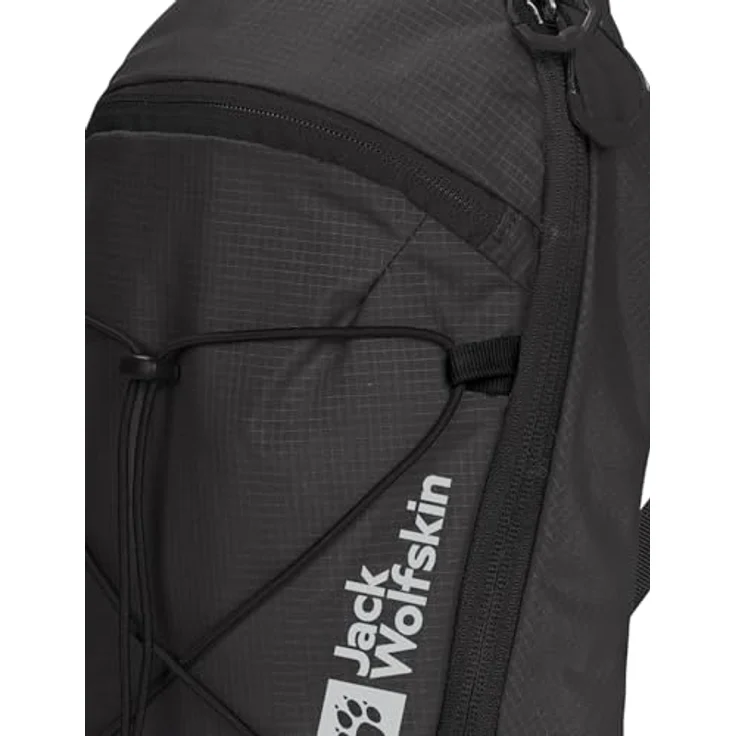 Jack Wolfskin Cyrox Sling, Freizeitrucksack mit 7 Litern Volumen, recyceltem Gewebe und verstellbarem Schultergurt, phantom – Bild 10