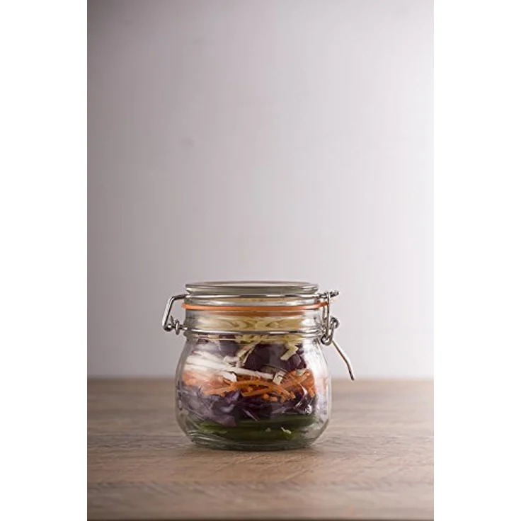 Kilner 0025.841 Reibenset-Edelstahlreibe mit Bügelverschluss Glas, 5 Liter Reibe, transparent – Bild 5