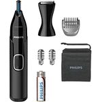 Philips Nose Trimmer Series 5000 Nasenhaar, Ohrenhaar und Augenbrauentrimmer mit PrecisionTrim-Technologie (Modell NT5650/16)