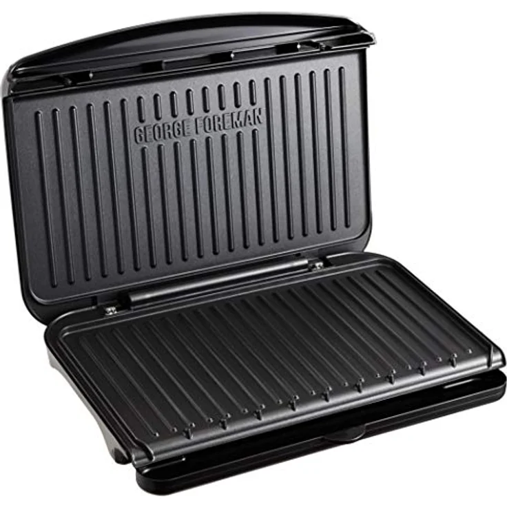 George Foreman Big Size Fit Grill, Tischgrill mit verbesserter Antihaftbeschichtung, Schnellheizfunktion und verstellbaren Platten, Schwarz 25820-56 – Bild 2