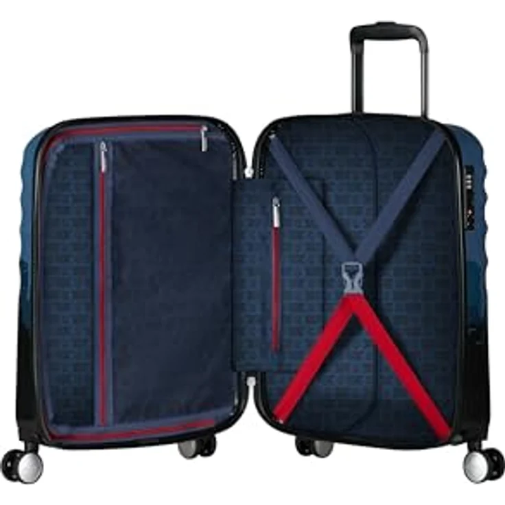 American Tourister Marvel Legends FL - Spinner S, Handgepäck, 55 cm, 36 L, Mehrfarbig (Captain America City) - Robuster Koffer mit recycelter Rpet-Innenausstattung – Bild 5