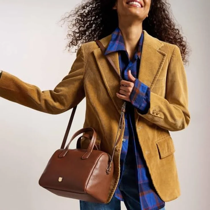 Fossil Lainey Handtasche, Leder, 25 cm, mit mehreren Fächern und verstellbarem Umhängeriemen – Bild 2