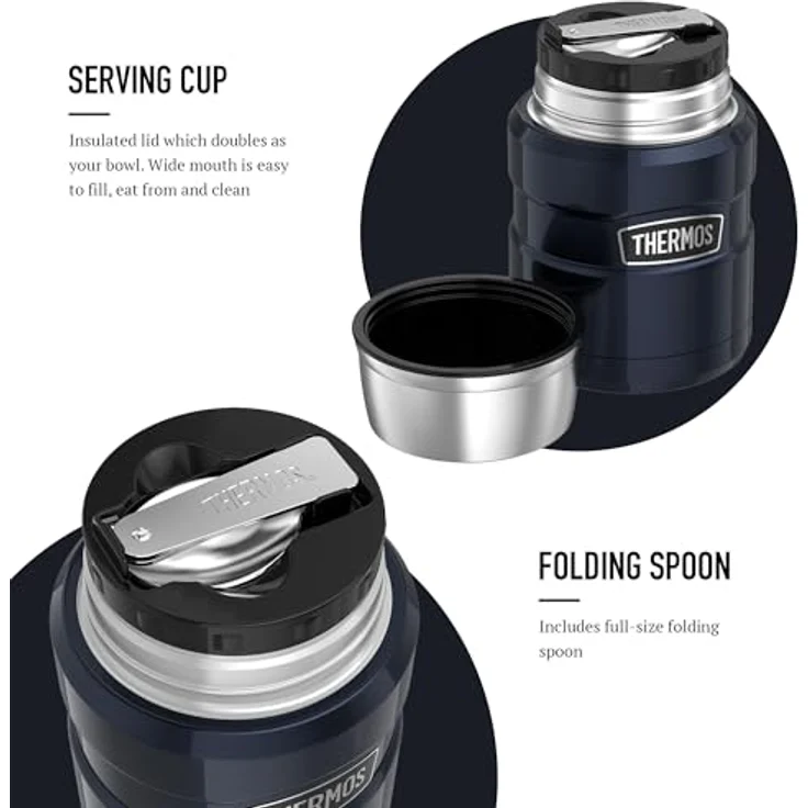 Thermos Stainless King Isolierbehälter 0,47 l, Mitternachtsblau – Bild 4