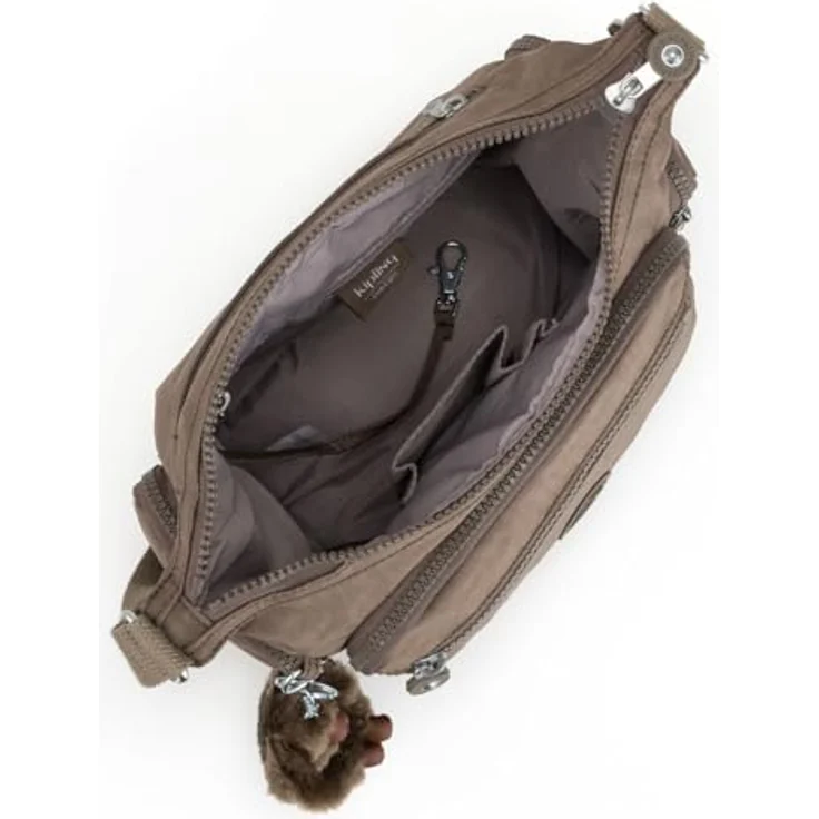 KIPLING Umhängetasche Basic Eyes Wide Open, True Beige, mit verstellbarem Schulterriemen und vielen Fächern – Bild 5