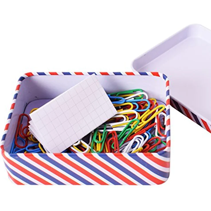 TE-IMPORTE TE-DekoArt 3 Stück DIY Tobacco Tin Container, mehrfarbige Blechdosen im Retro Design für kreative Aufbewahrung – Bild 3