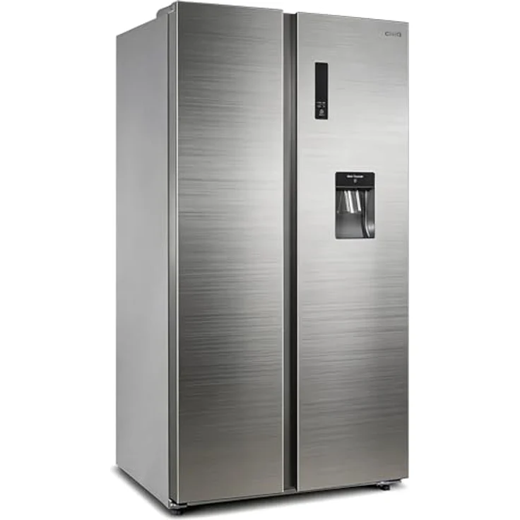 CHiQ KMRF630NESE Side by Side No-Frost Kühl-/Gefrierkombination mit 356 Liter Kühlfach, 203 Liter Gefrierfach und Wasserspender im Premium Dark Inox Look – Bild 7
