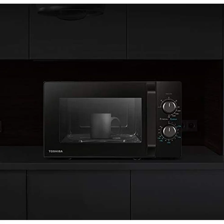 Toshiba MW2-MG20PF Mikrowelle mit Grill, Standgerät, 800 Watt, 20 Liter Garraum, schwarz – Bild 9