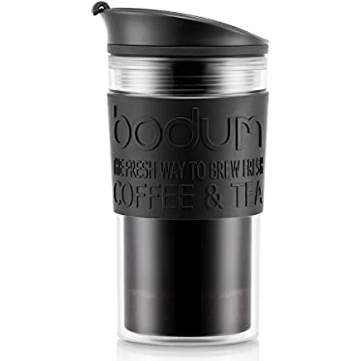 Bodum 11102-01S Travel Press Kaffeebereiter, Kunststoff, Schwarz-transparent, 8.9 cm – Bild 7