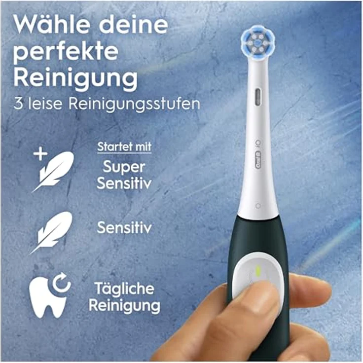 Oral-B iO Series 2 Elektrische Zahnbürste/Electric Toothbrush, Magnet-Technologie, 3 Putzmodi, Forest Green – Bild 3