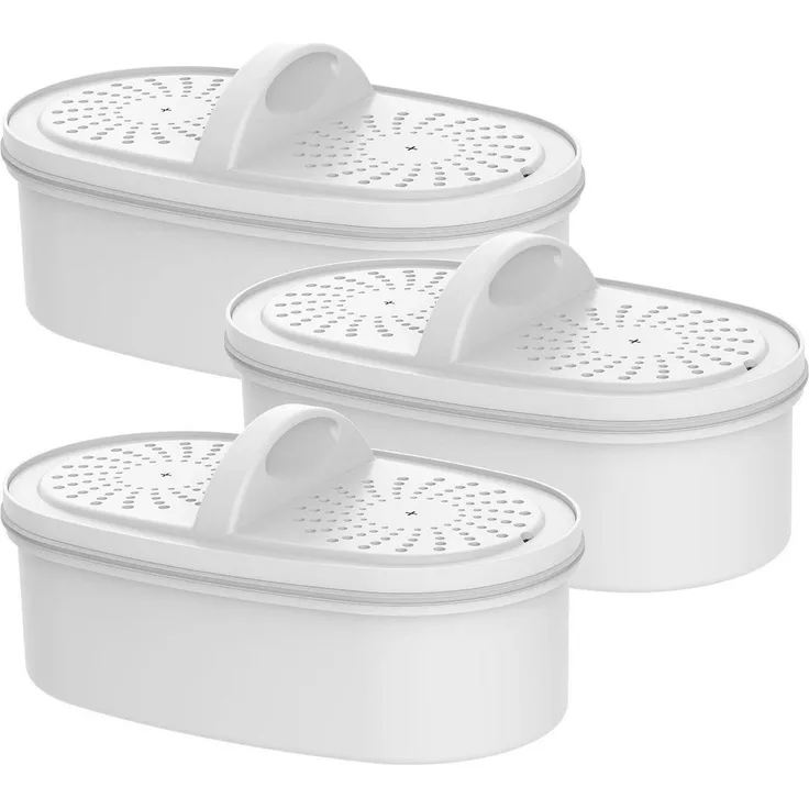 AQUA CREST Wasserfilter Ersatz für Waterdrop Kannen, 3er Pack, reduziert Blei, PFOA/PFOS, Chlor, weiß, 200 Gallonen pro Filter