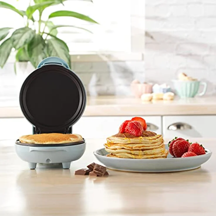 Petra PT4215BLNVDEEU7 Mini-Snackgrill, antihaftbeschichtete und einfach zu reinigende 11,5-cm-Platte, für Mittagessen, Frühstück, Pfannkuchen, Kekse und Ice Cream Sandwiches, 550 W, pastellblau – Bild 3