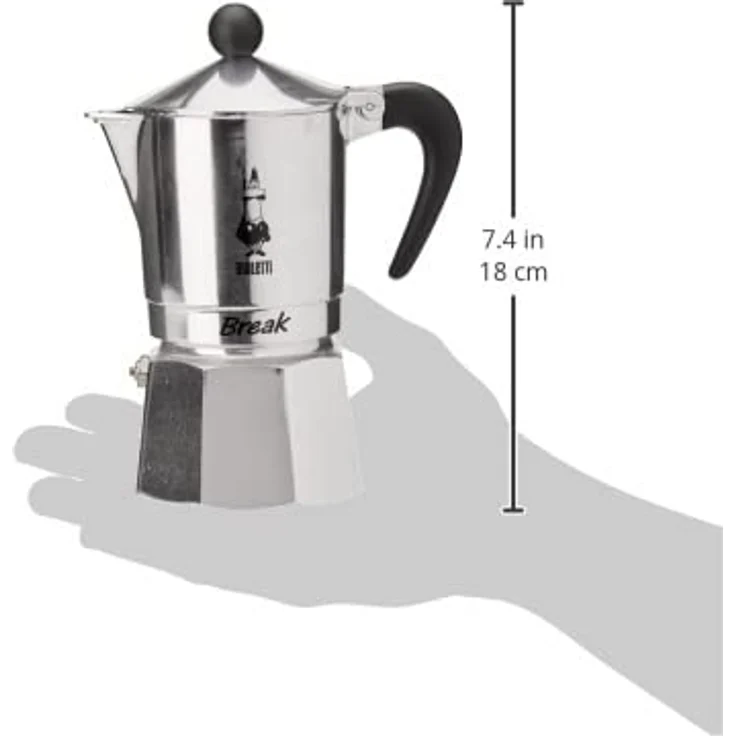 Bialetti 5923 Espressokocher Break 3 Tassen, Aluminium – Bild 4