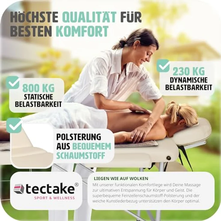 TecTake Massageliege Massagestuhl, Massageliege – Bild 4