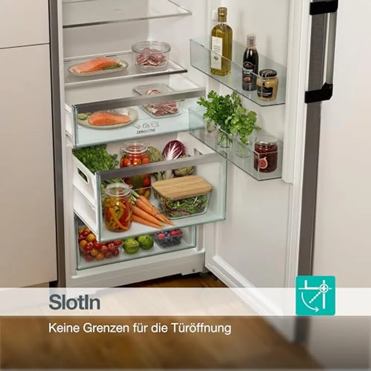 Gorenje RN618D6X6WF Kühlschrank 372L Edelstahl, SmartFit, WiFi, Inverter, CrispZone mit Feuchteregler, 185,6 cm – Bild 7