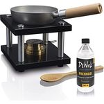 DeWok Kochsystem bis 2 Personen, ohne Strom, ohne Gas, Zuhause, Innenraum geeignet, zum Grillen, Raclette, Fondue, Wokken, Tischwok, gesund kochen