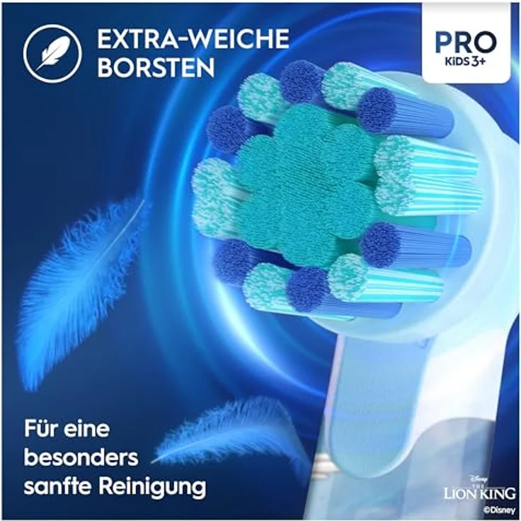 Oral-B Aufsteckbürsten Pro Kids König der Löwen, extra weiche Borsten, für Kinder ab 3 Jahren – Bild 4