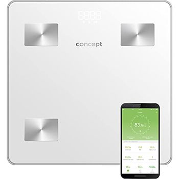 Personenwaage Mit App Digitale Körper-Analysewaage Aus Glas SAMBA | TFA Dostmann Digitale Körperanalysewaage Funk