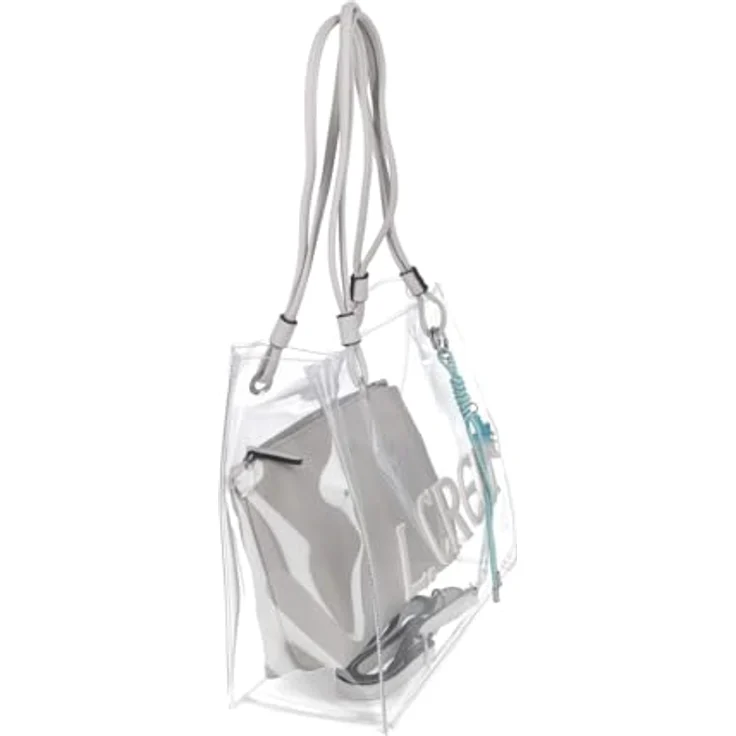 L.Credi Reja Shopper Tasche, 37 cm, grau, 100% Polyethylen, 37 x 13.5 x 29 cm – Bild 4