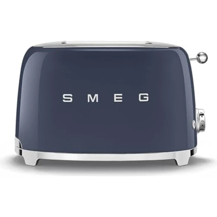Smeg 2x2 TSF01NBEU Toaster, 2 Schlitze für 2 Scheiben, 6 Vergoldungsniveaus, Heiz-, Abtau- und Bagel-Funktion, 950W, Navy Blue – Bild 1