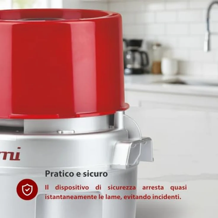 Girmi GIR0TRT20 Triatutto Leistung 500 W, Rot-Silber – Bild 5