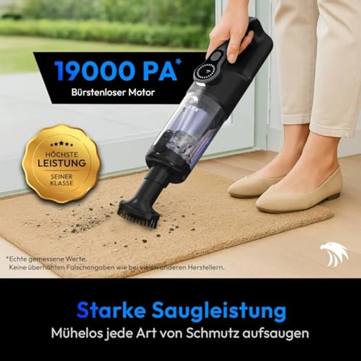 VALKER Handstaubsauger MasterGrip, Akku mit 80000 RPM, starke Saugleistung, 30 min Akkulaufzeit, leicht und ergonomisch – Bild 2